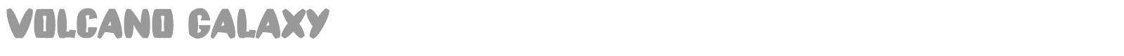 Volcano Galaxy font preview